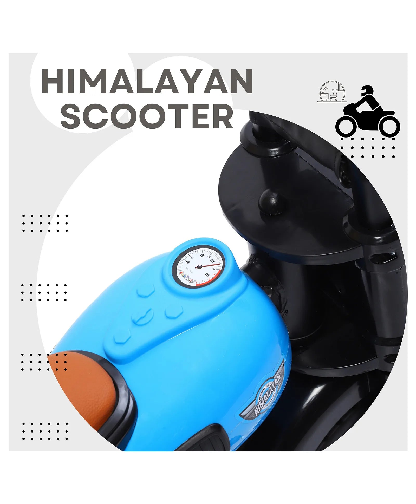 Children's motorcycle-style trike from U Smile Toys, equipped with a comfortable seat and musical features for engaging play. www.usmile.toys