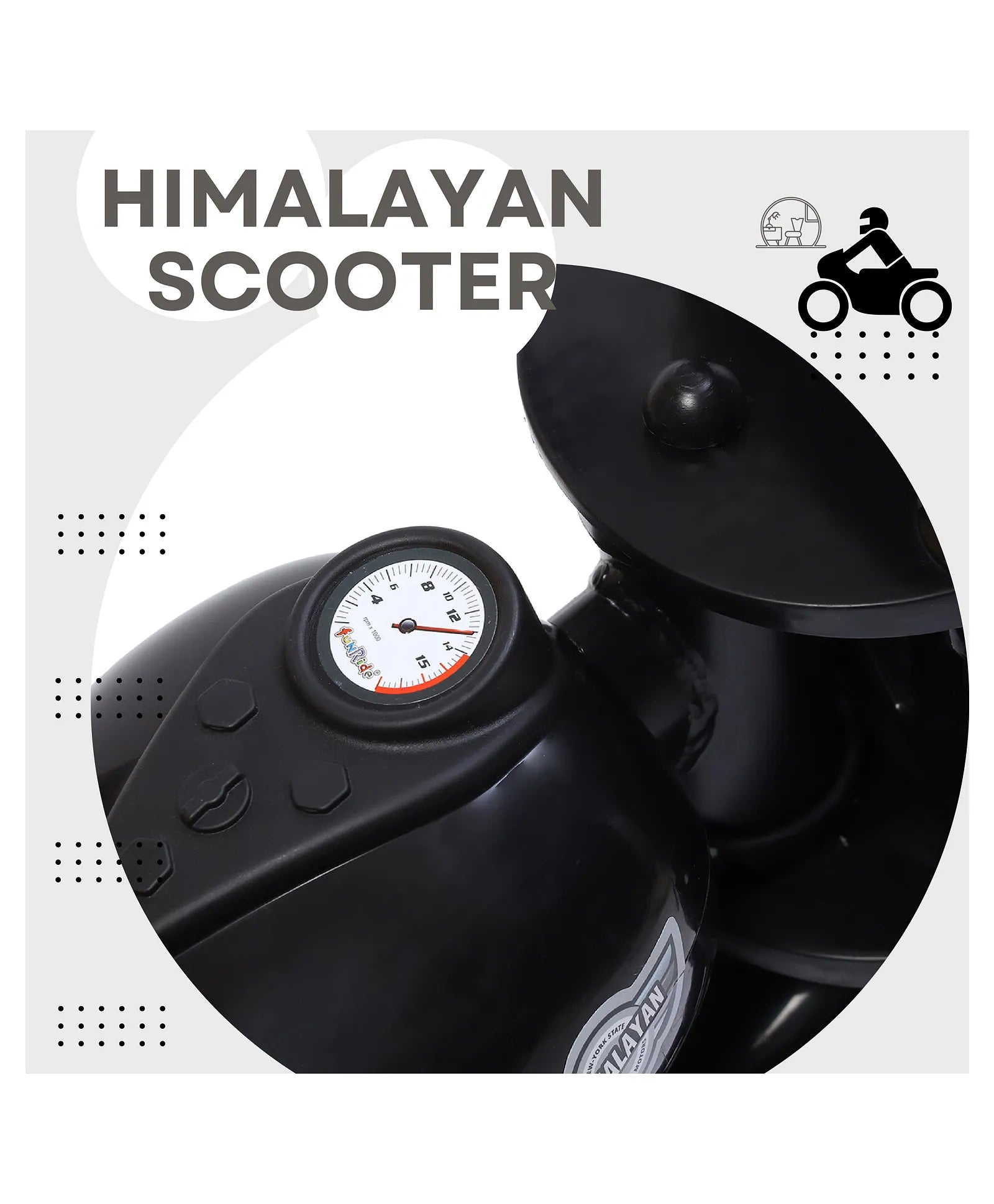 Children's motorcycle-style trike from U Smile Toys, equipped with a comfortable seat and musical features for engaging play. www.usmile.toys