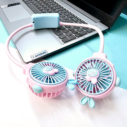 Cute and portable Usmile hands-free neck fan in assorted colors.
Stay cool and comfortable with this convenient personal fan from www.usmile.toys.