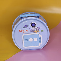 Space-Themed Metal Money Box with Lock & Key – Cute Astronaut & UFO Design Piggy Bank for Kids | Secure & Durable Savings Box with Transparent Coin Window | Ideal Return Gift for Birthdays, Parties & Special Occasions | Fun & Educational Gift for Children to Learn Money-Saving Habits | Available in Multiple Colors | Shop Now at www.usmile.toys