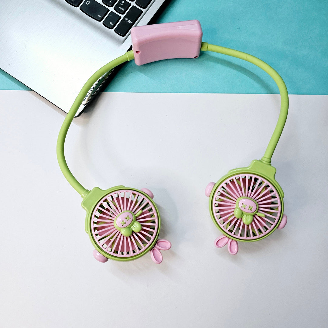 Cute and portable Usmile hands-free neck fan in assorted colors.
Stay cool and comfortable with this convenient personal fan from www.usmile.toys.