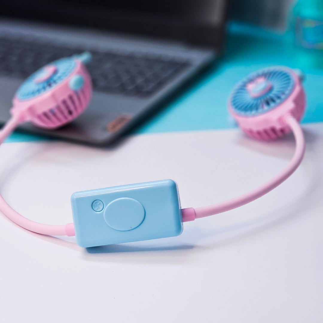 Usmile® hands-free neck fan: cute, cool, and convenient in assorted colors.
Shop this portable personal fan and more at www.usmile.toys.