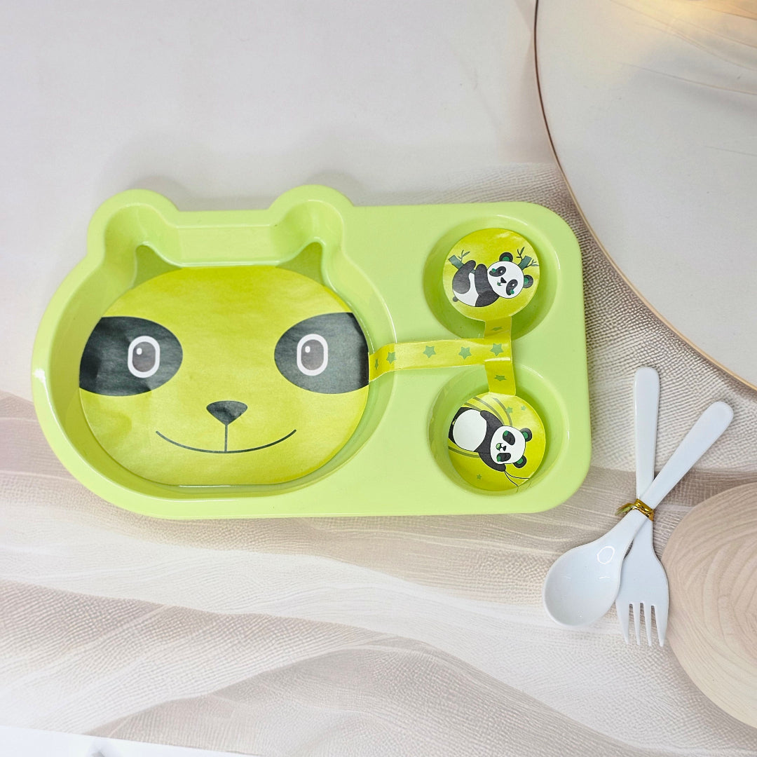 Adorable and colourful toddler dining set from Usmile Toys, featuring a unicorn design on a durable pink plate and cup. www.usmile.toys