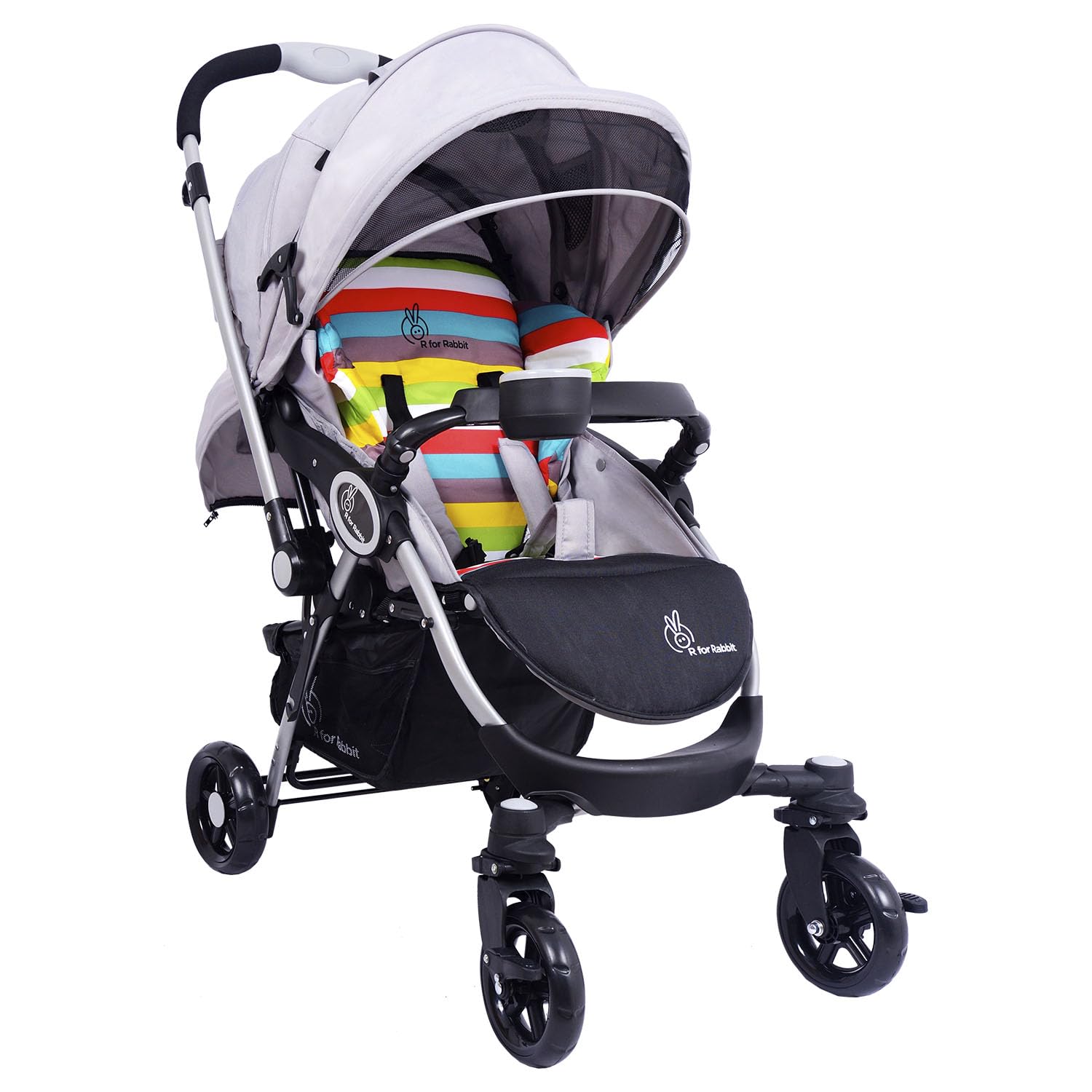 Rainbow R for Rabbit stroller for kids – colorful baby stroller available at www.usmile.toys