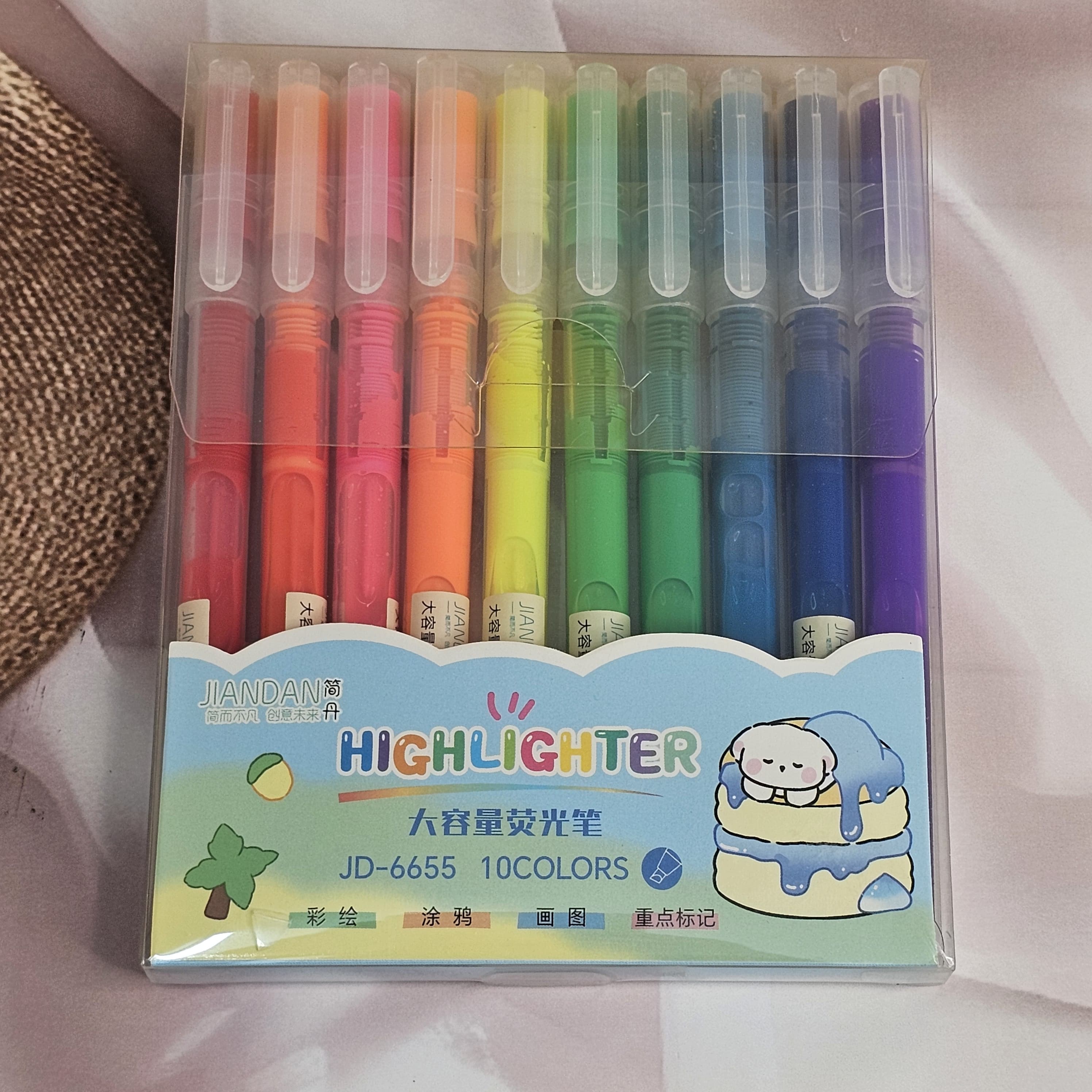 10 Color Highlighter Set for Kids: Bright and vibrant highlighters for school, studying, and creative projects. Children's stationery.
www.usmile.toys