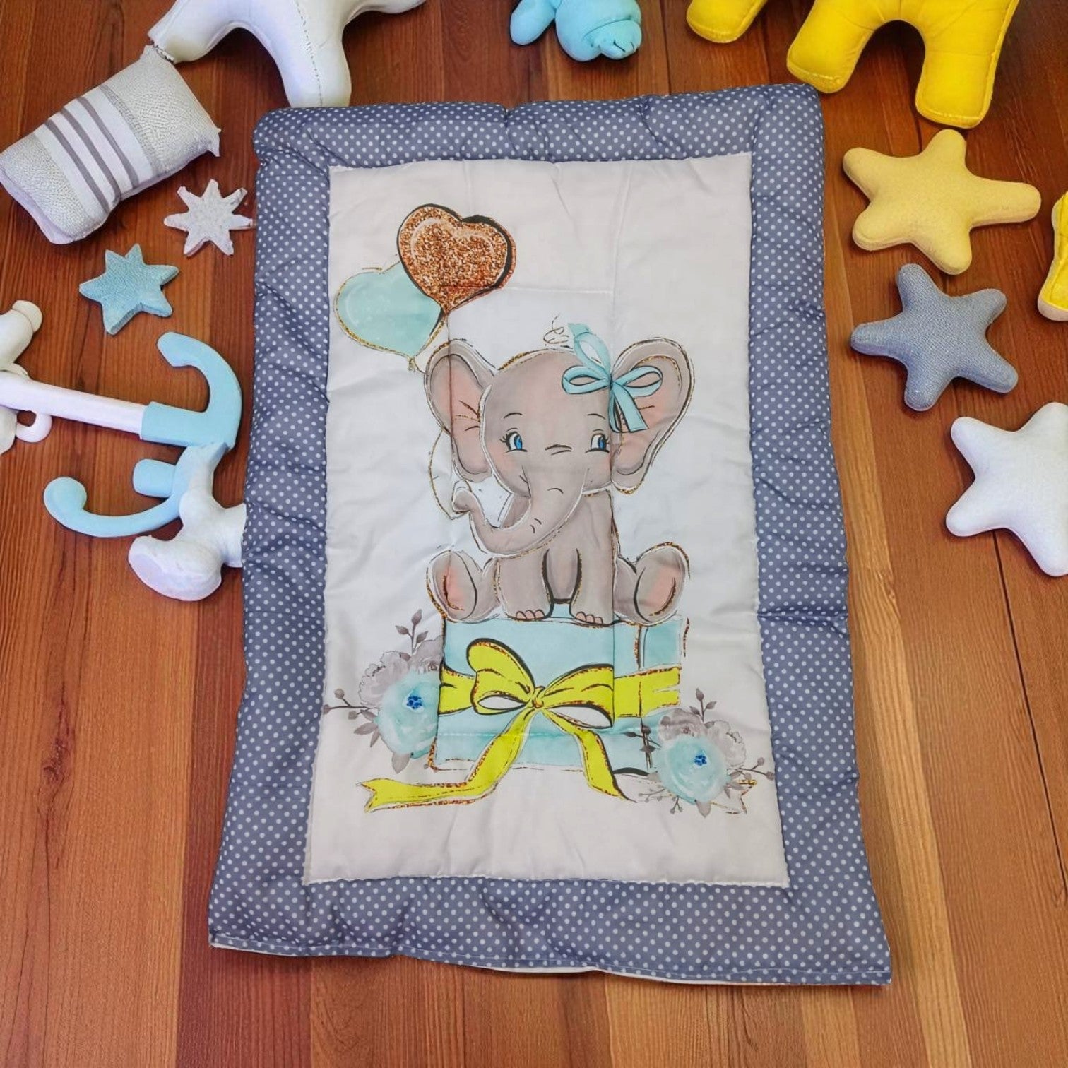 New Born Baby Godadi - Baby Bedding Set of 5 Pcs - Assorted