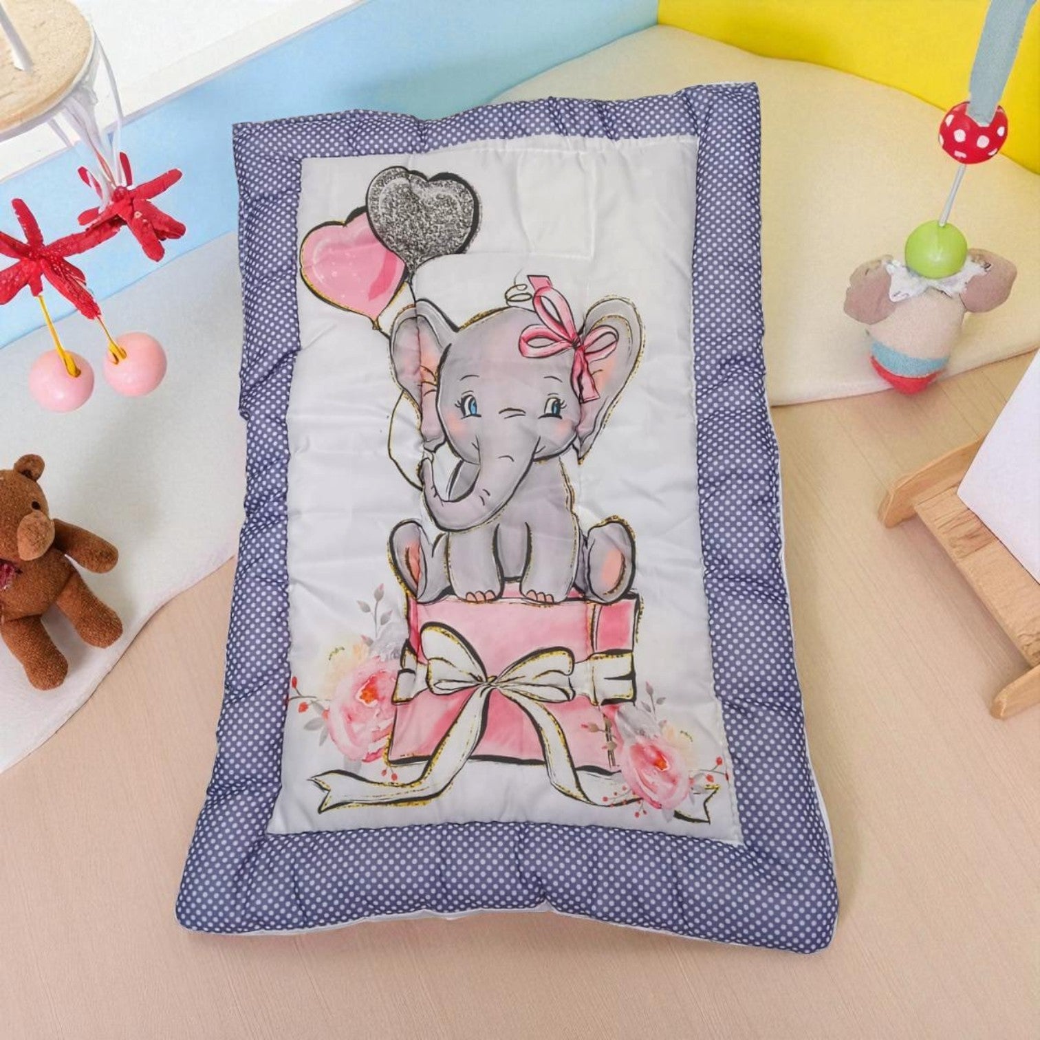 New Born Baby Godadi - Baby Bedding Set of 5 Pcs - Assorted