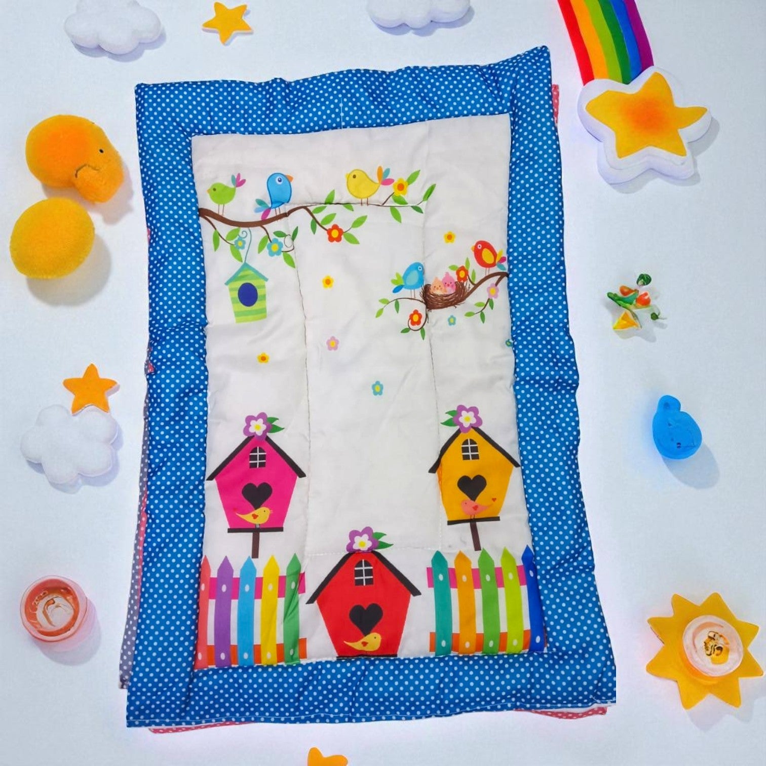 New Born Baby Godadi - Baby Bedding Set of 5 Pcs - Assorted