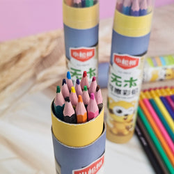 Close-up of a 12-piece pack of vibrant colored pencils, showcasing various shades, ideal for children's art and creative development from uSmile.toys."
www.usmile .com