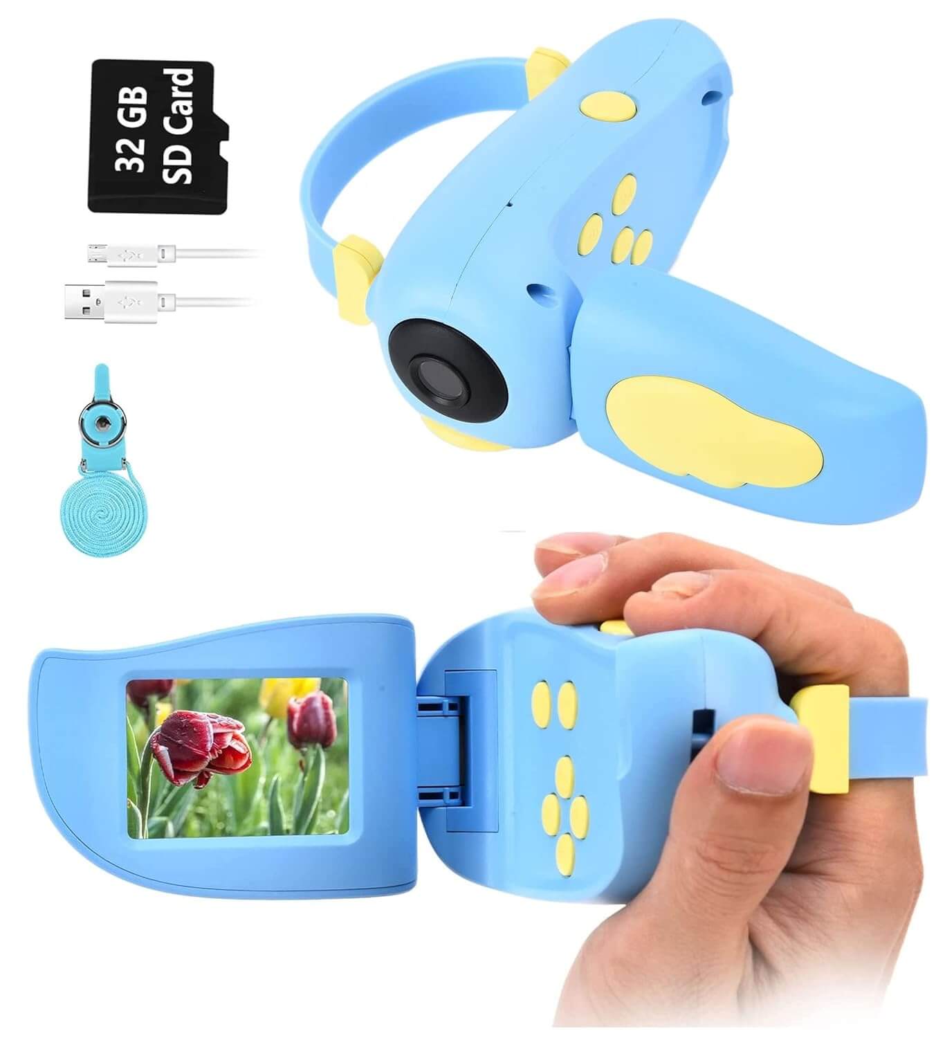 Toddler-friendly digital video recorder in pink, encouraging creative play and early photography skills.
www.usmile.toys