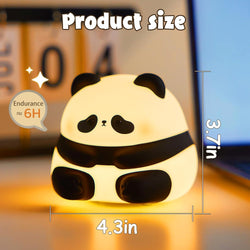 Silicone Night Lamp for Kids - Baby Sitting Panda