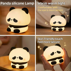 Silicone Night Lamp for Kids - Cute Sitting Panda