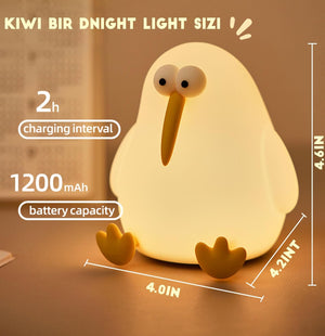Cute Animal Night Light for Children: Soft silicone kiwi bird design. Perfect for nurseries.
www.usmile.toys