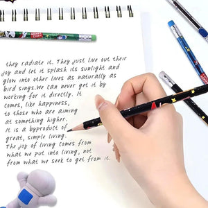 Random Color Space Pencil Set (13 Pcs): Fun astronaut-themed pencils with eraser and sharpener. Great for school.
www.usmile.toys