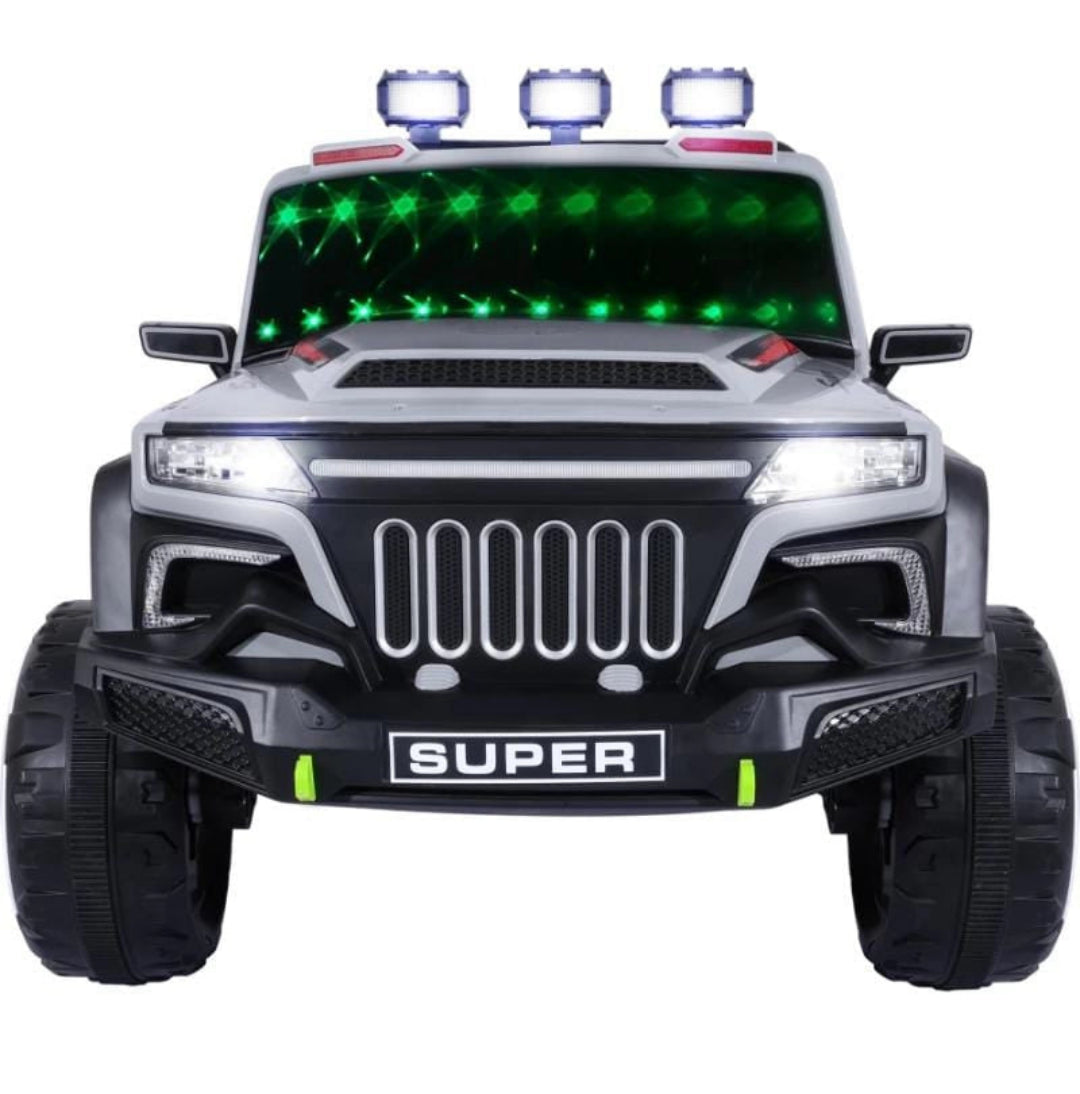 Kids Ride On 12V Battery Operated FR-7688 Jeep with 5 Motors and Mp3 Music and Bluetooth