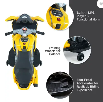 Mini Ninja Super Rechargeable Bike (1.5 to 3yrs) Bike Battery Operated Ride On 