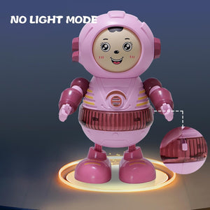 Blast off to fun with our dancing space robot toy! It lights up, plays music, and moves, guaranteeing hours of fun for your little astronaut. Shop Usmile Toys.