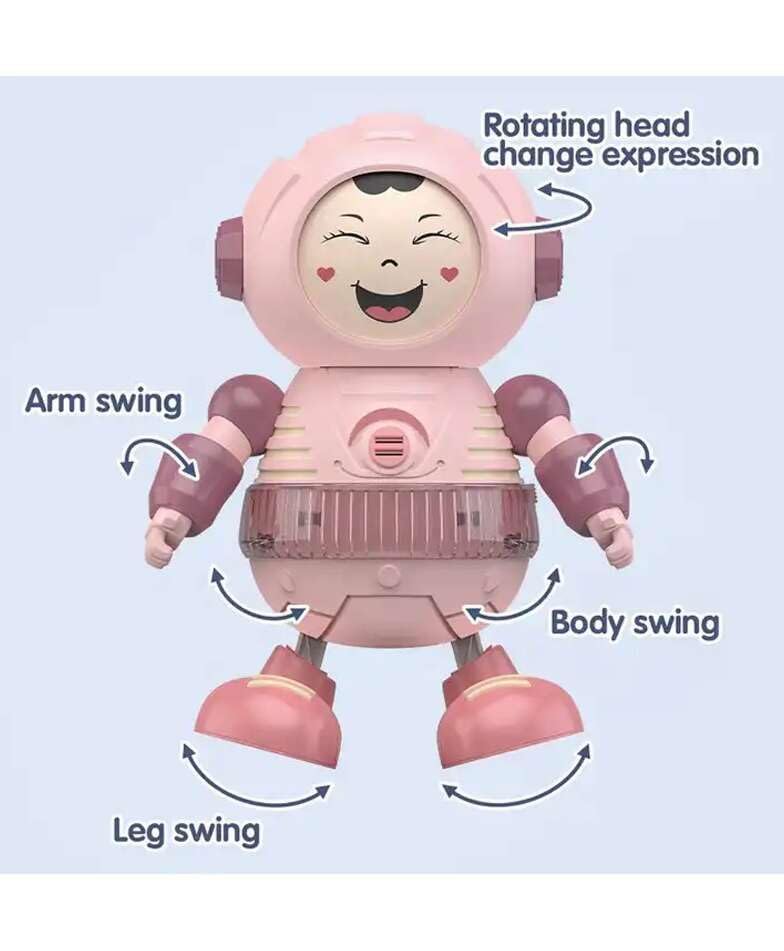 Blast off to fun with our dancing space robot toy! It lights up, plays music, and moves, guaranteeing hours of fun for your little astronaut. Shop Usmile Toys.