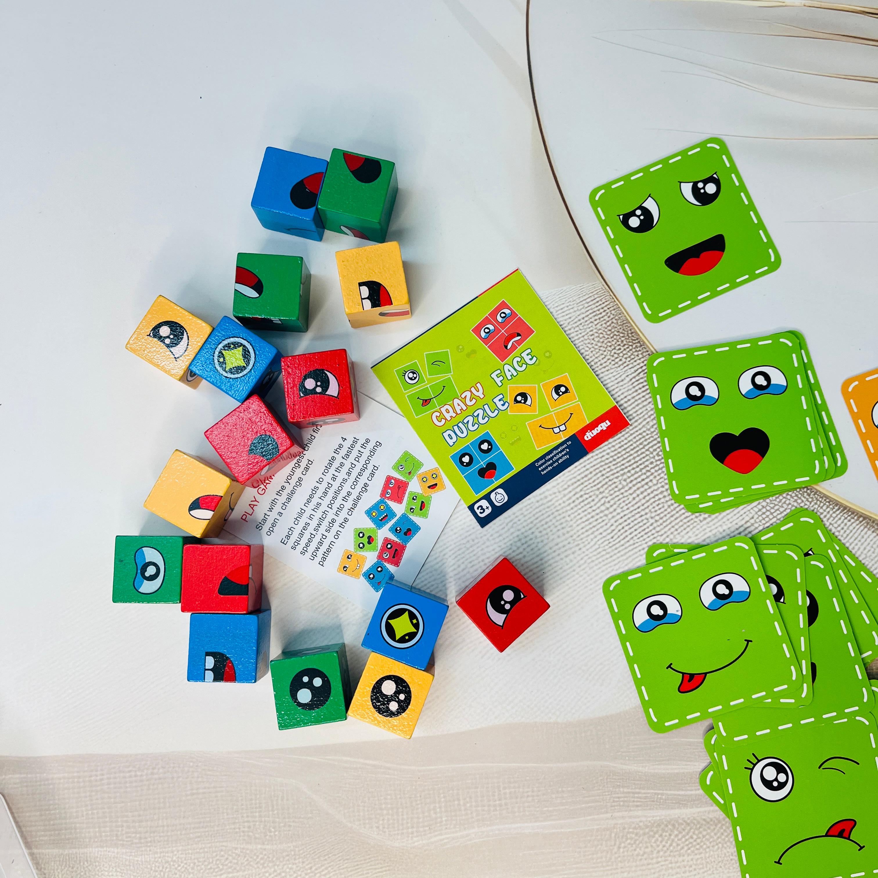  Return Gift for Kids, Emoji Cube Game, Matching Game, Kids Party Favors, Educational Toys, Children's Games, Birthday Return Gifts, Fun Games for Kids, Cognitive Skills Toys, www.usmile.toys, Party Activities for Kids.