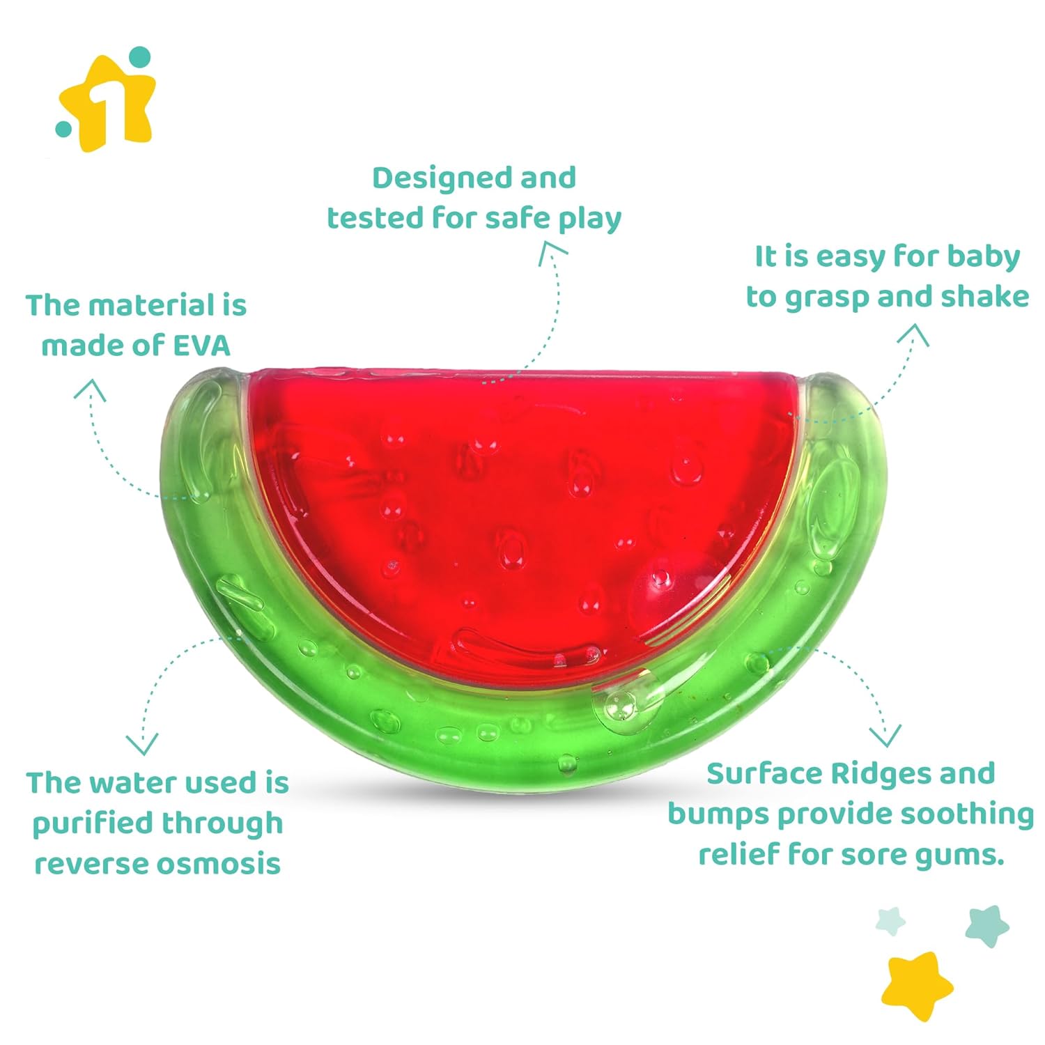 Water Filled Silicone Baby Cooling Teether Soother | 4M+