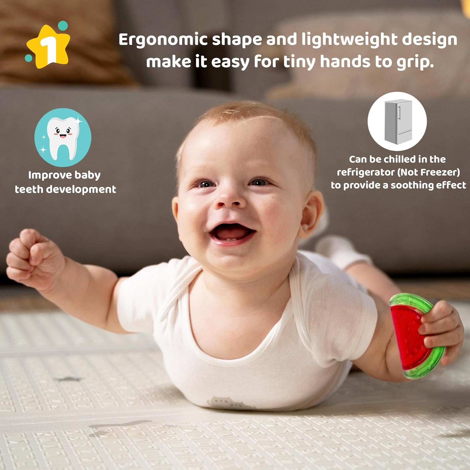 Water Filled Silicone Baby Cooling Teether Soother | 4M+