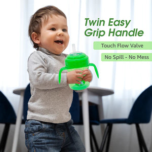 Mee Mee 2-in-1 Spout & Straw Sipper Cup (Green) | 150ml