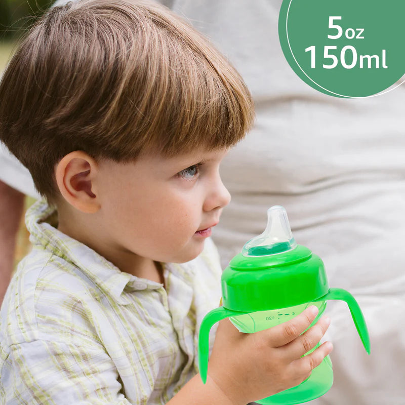 Mee Mee 2-in-1 Spout & Straw Sipper Cup (Green) | 150ml