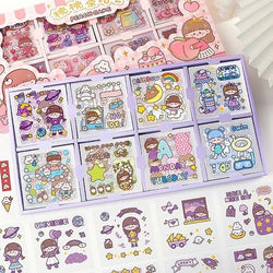 2000 Pcs Waterproof Vinyl Transparent Stickers for Kids
