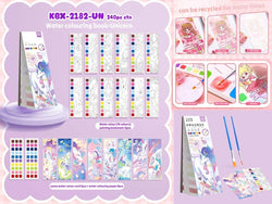 magical 2-in-1 unicorn themed art book with watercolour painting and mess-free water reveal pages, complete with paint brushes for kid.
Browse our collection of high-quality and fun art supplies for children at Usmile Toys www.usmile.toys.