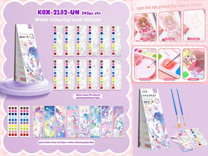 magical 2-in-1 unicorn themed art book with watercolour painting and mess-free water reveal pages, complete with paint brushes for kid.
Browse our collection of high-quality and fun art supplies for children at Usmile Toys www.usmile.toys.