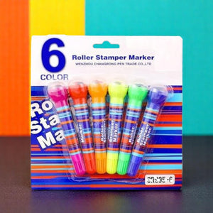 6-pack colorful roller stamper markers for kids, ideal for drawing and stamping art projects.
www.usmile.toys