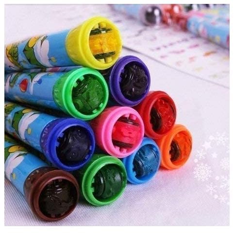 Vibrant 6-color roller stamper marker set for children, perfect for creative drawing, art, and fun stamping activities.www.usmile.toys