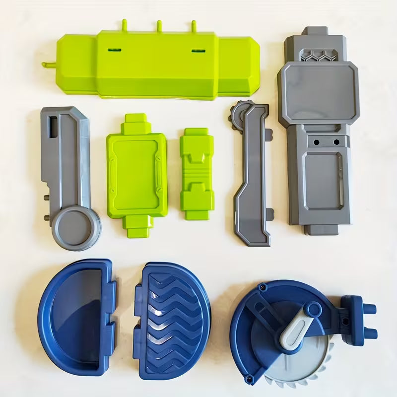 3-in-1 Boys' Pretend Repair Tool Kit Set, Kids' Storage Tool Table; Boys' Toys; Kids' Day, Easter, Christmas, Halloween Holiday Gifts, Birthday Party Gifts