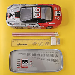 Race car-shaped pencil box for kids – Stylish and durable stationery organizer featuring a red and black sports car design, perfect for school supplies. Ideal gift for children and students."

This ALT text includes relevant keywords like "race car-shaped pencil box," "stationery organizer," "school supplies," and "gift for children" to improve search visibility. Let me know if you want any modifications