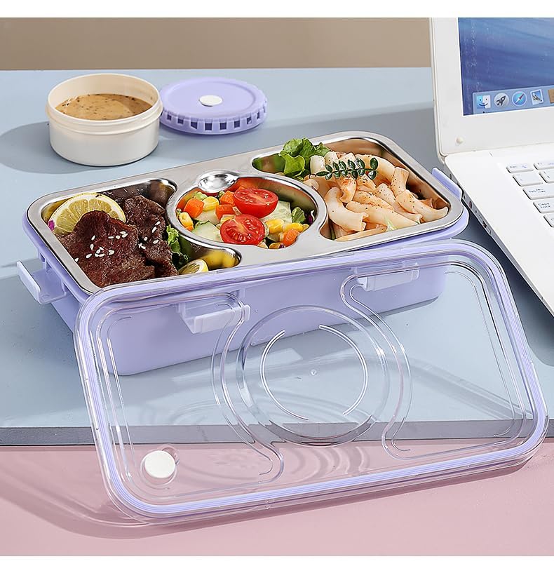 Kids' Stainless Steel Bento Box with Multiple Compartments: Ideal for school lunches and snacks.
www.usmile.toys