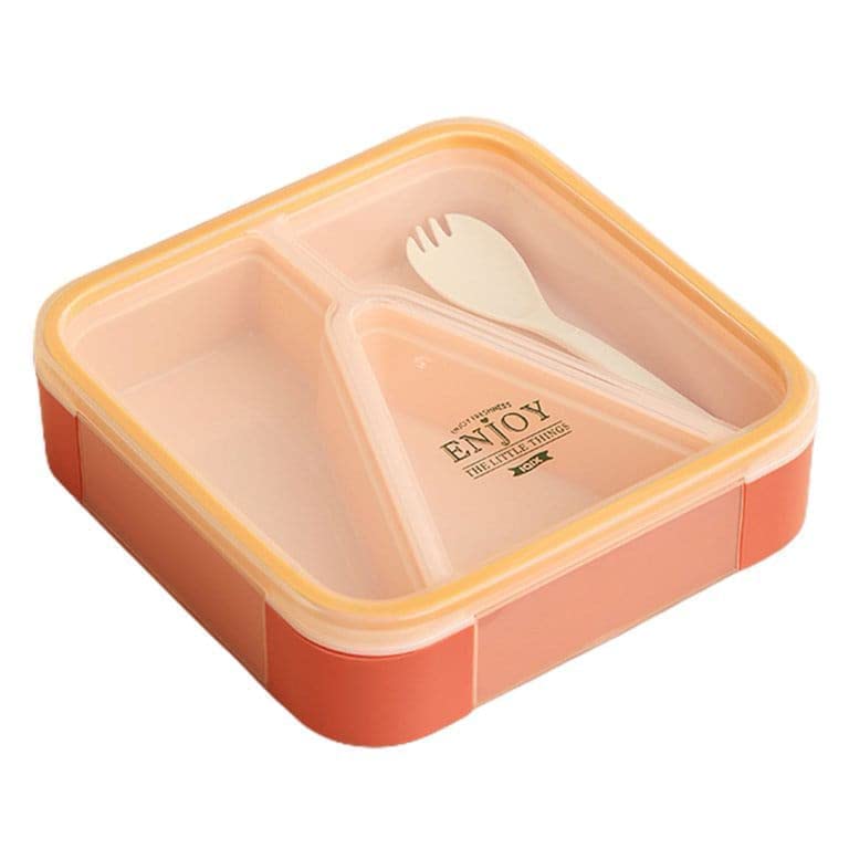 Square divided lunch boxes in various colors for kids, women, and men, for daily meals. www.usmile.toys