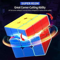 Return Gift for Kids, Speed Cube, Moyu RS3 M 2020, 3x3 Cube, Puzzle Cube, Kids Party Favors, Educational Toys, Children's Games, Birthday Return Gifts, Fun Games for Kids, Cognitive Skills Toys, www.usmile.toys, Rubik's Cube.