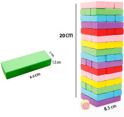 48 Pcs Challenging Wooden Blocks Games for Adults and Kids