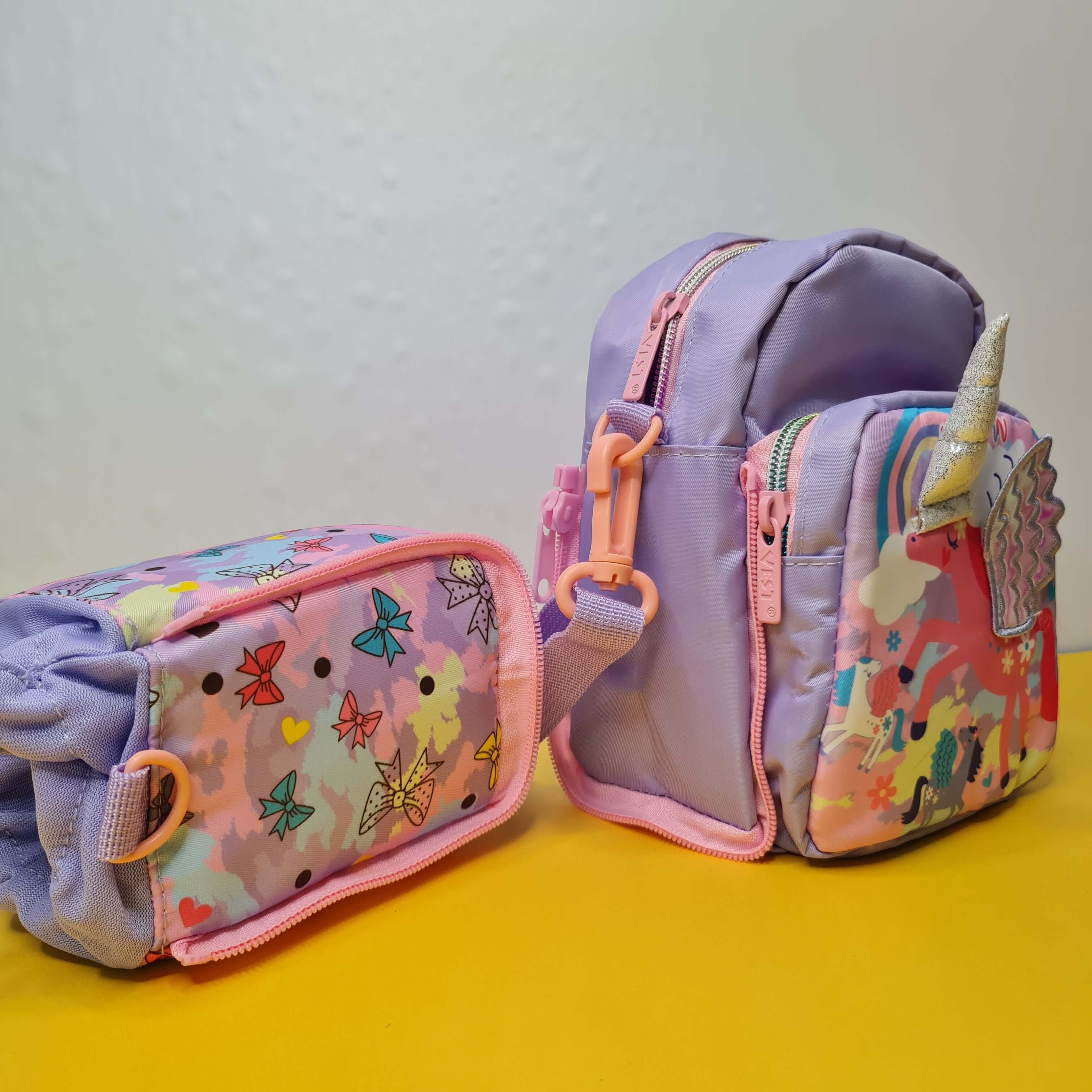 Space adventure tiffin and bottle carrier for school, in blue and orange. www.usmile.toys