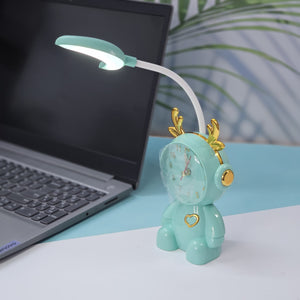 Usmile Toys pink bunny clock and moon night light for kids – cute bedroom decor and functional alarm." www.usmile.toys