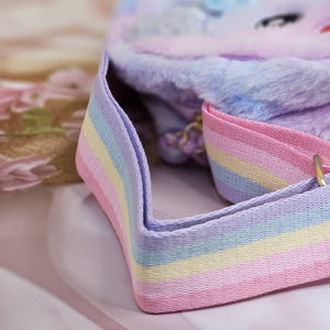 Get this cuddly and lightweight plush bunny sling bag, a perfect first purse for little girls to carry their small belongings www.usmile.toys