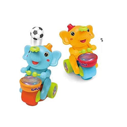 Cute Elephant Musician Toy with Levitation Ball on Nose