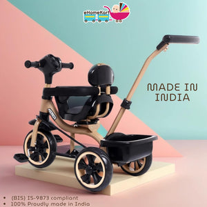 Tricycle for toddlers and young children, 4-stage convertible design with parent control, shop at www.usmile.toys