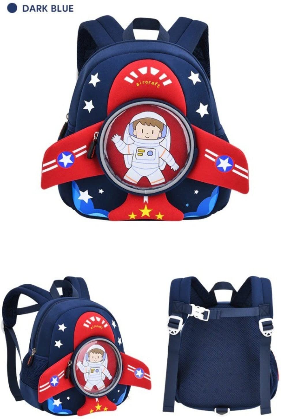 Space Rocket Backpack for Children: Fun cartoon astronaut design with stars. Lightweight and comfortable for daily use.
www.usmile.toys