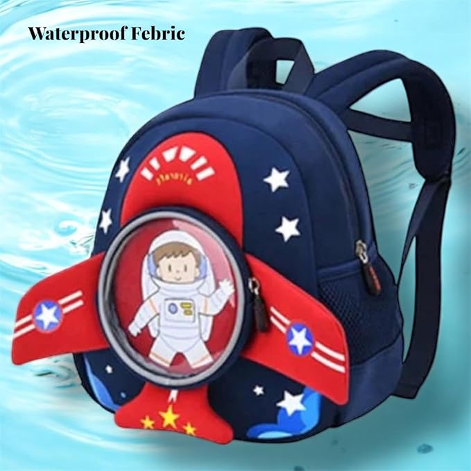 Kids' Space Rocket Backpack with Astronaut: Features a smiling cartoon character in a spaceship. Great for school and travel.
www.usmile.toys