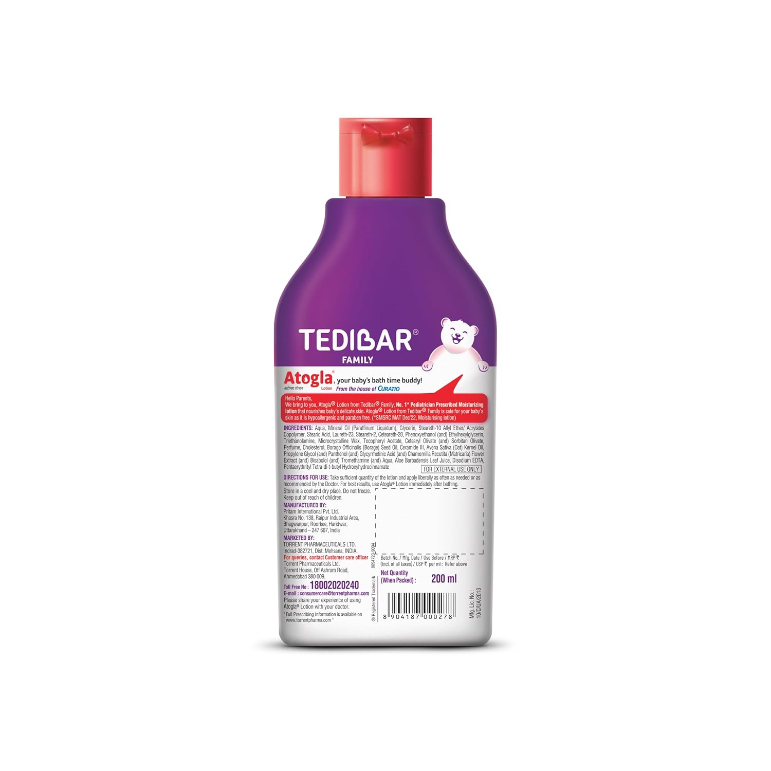 Atogla Baby Lotion 200ml from Tedibar Family | No. 1* Pediatrician prescribed Moisturising Lotion- By Torrent Pharma
www.usmile.toys