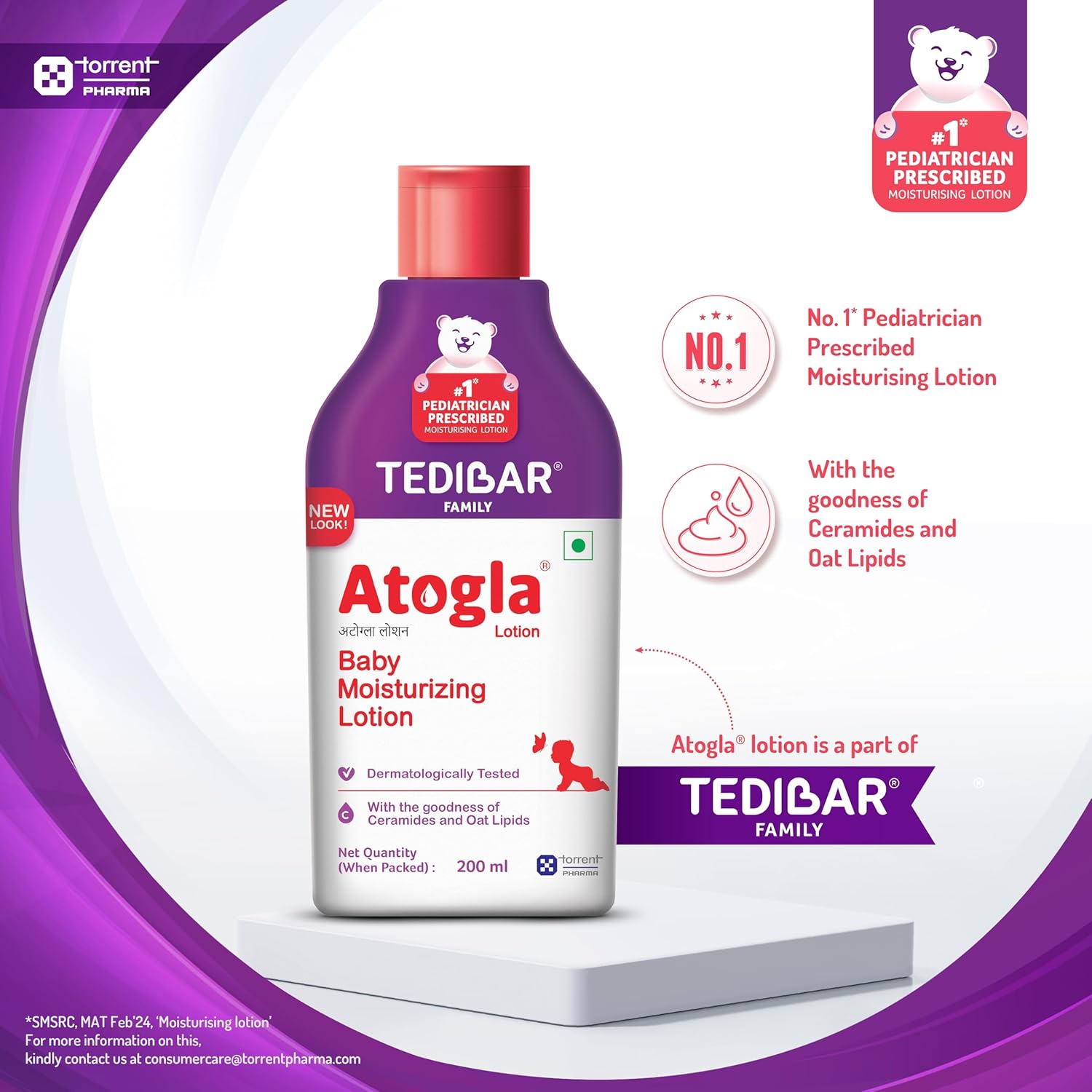 Atogla Baby Lotion 200ml from Tedibar Family | No. 1* Pediatrician prescribed Moisturising Lotion- By Torrent Pharma
www.usmile.toys