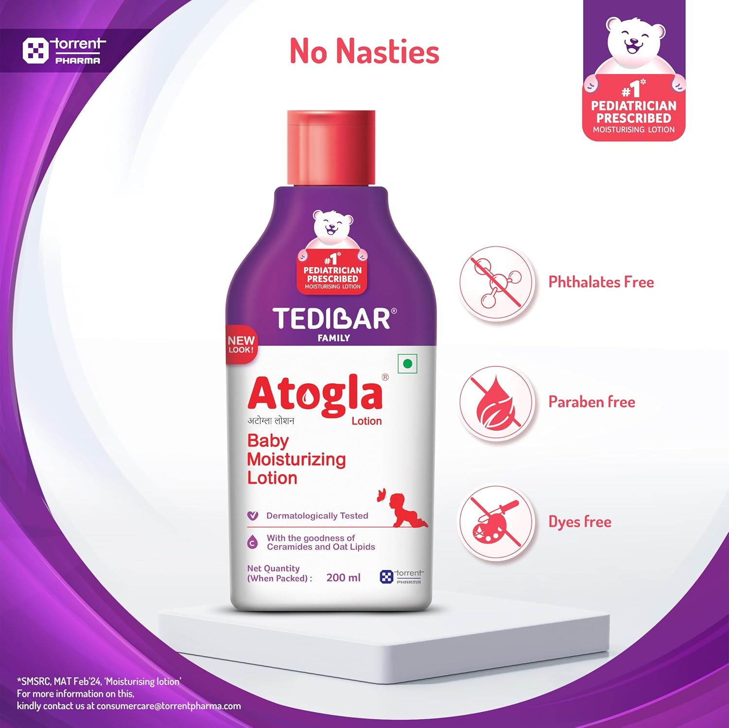 Atogla Baby Lotion 200ml from Tedibar Family | No. 1* Pediatrician prescribed Moisturising Lotion- By Torrent Pharma
www.usmile.toys