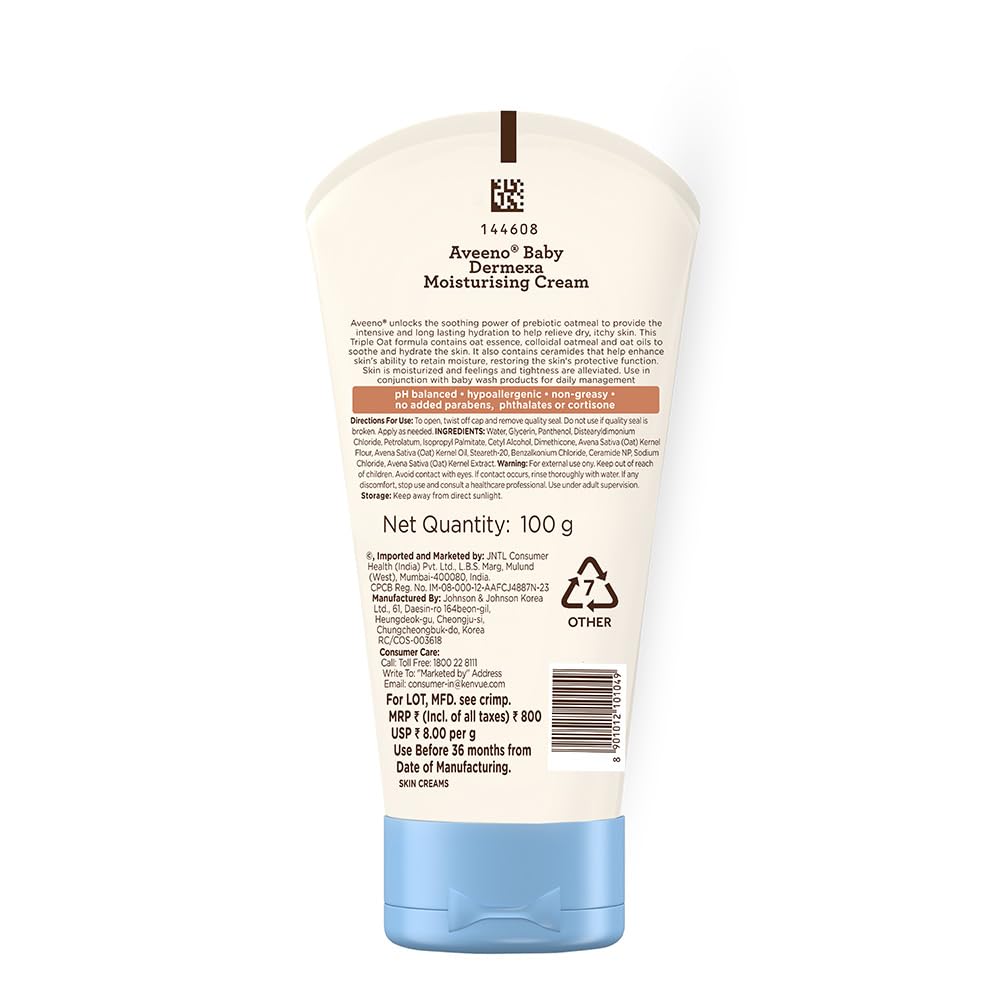 Aveeno Baby Dermexa Moisturising Cream | 100G
