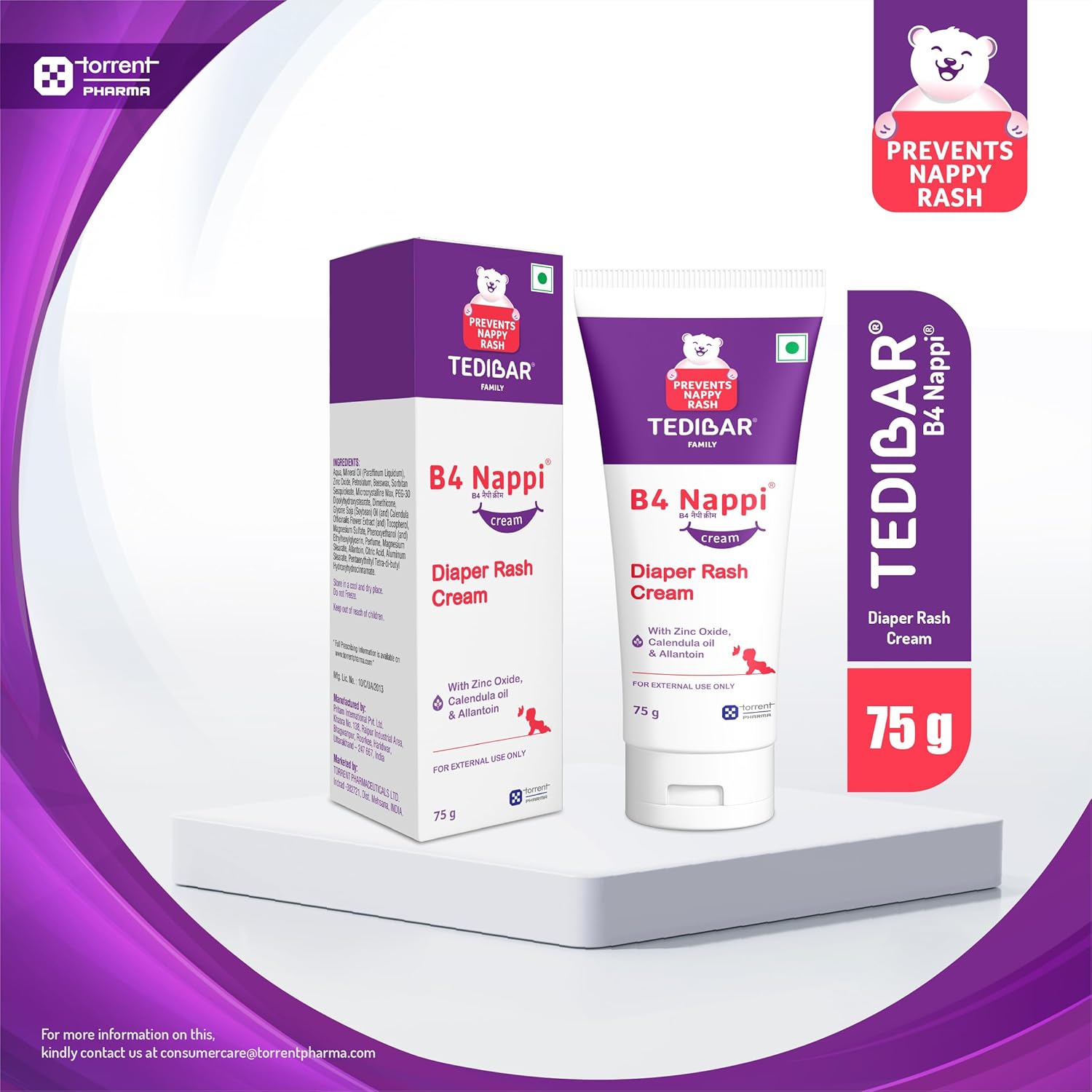 B4 Nappi Cream 75gm - Diaper Rash Prevention Cream.
www.usmile.toys 